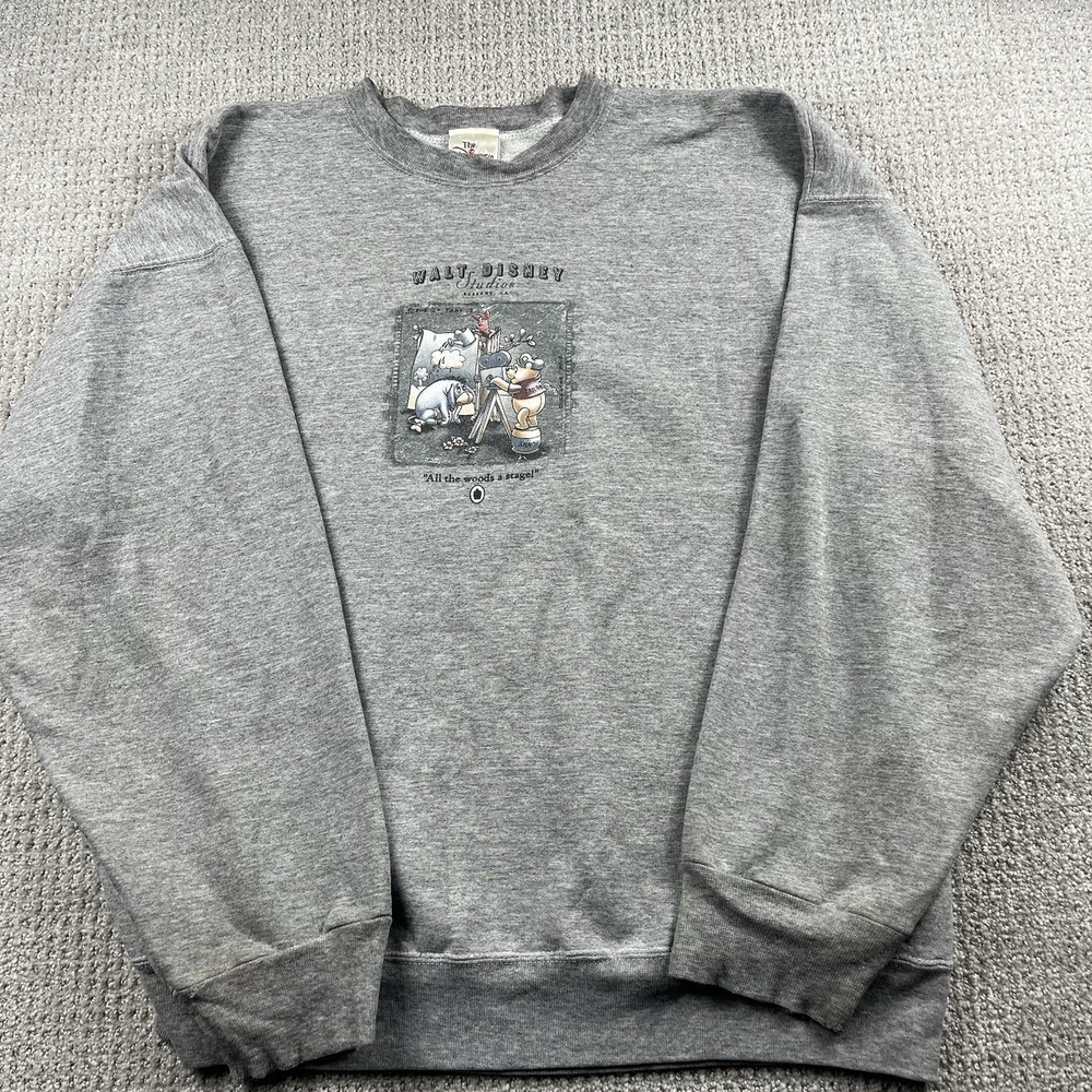 Vintage Walt Disney Studios Winnie the Pooh Sweatshirt  All Woods A Stage Sz XL